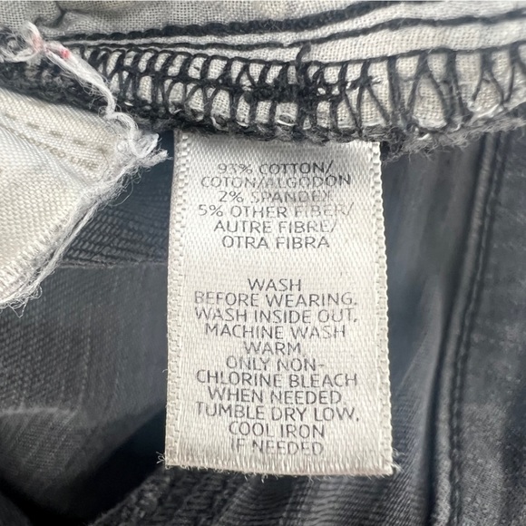 LOFT By Ann Taylor Black Distressed Crop Jean Leggings Size 28 Women’s - Picture 6 of 6